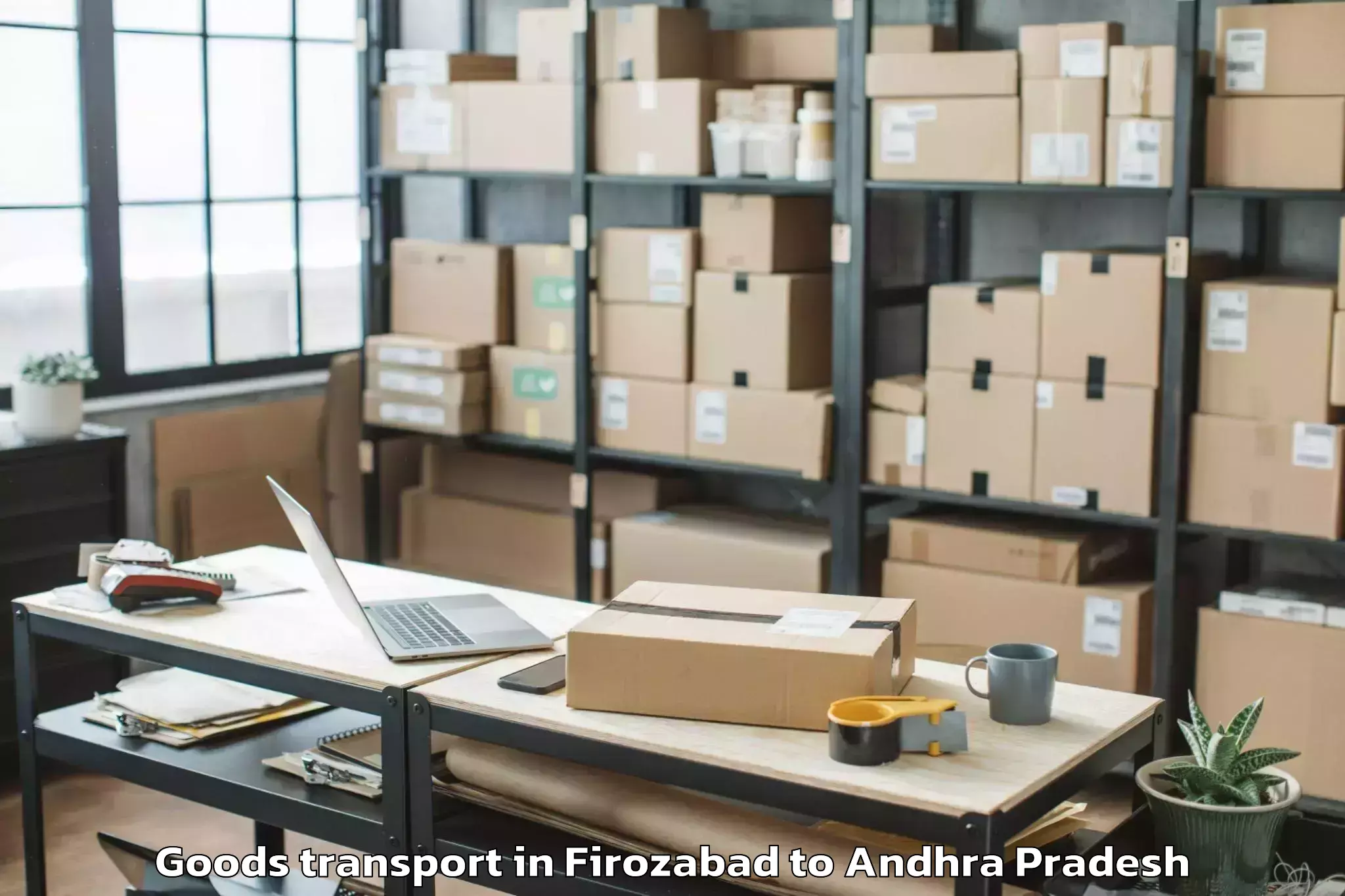 Leading Firozabad to Kothapatnam Goods Transport Provider